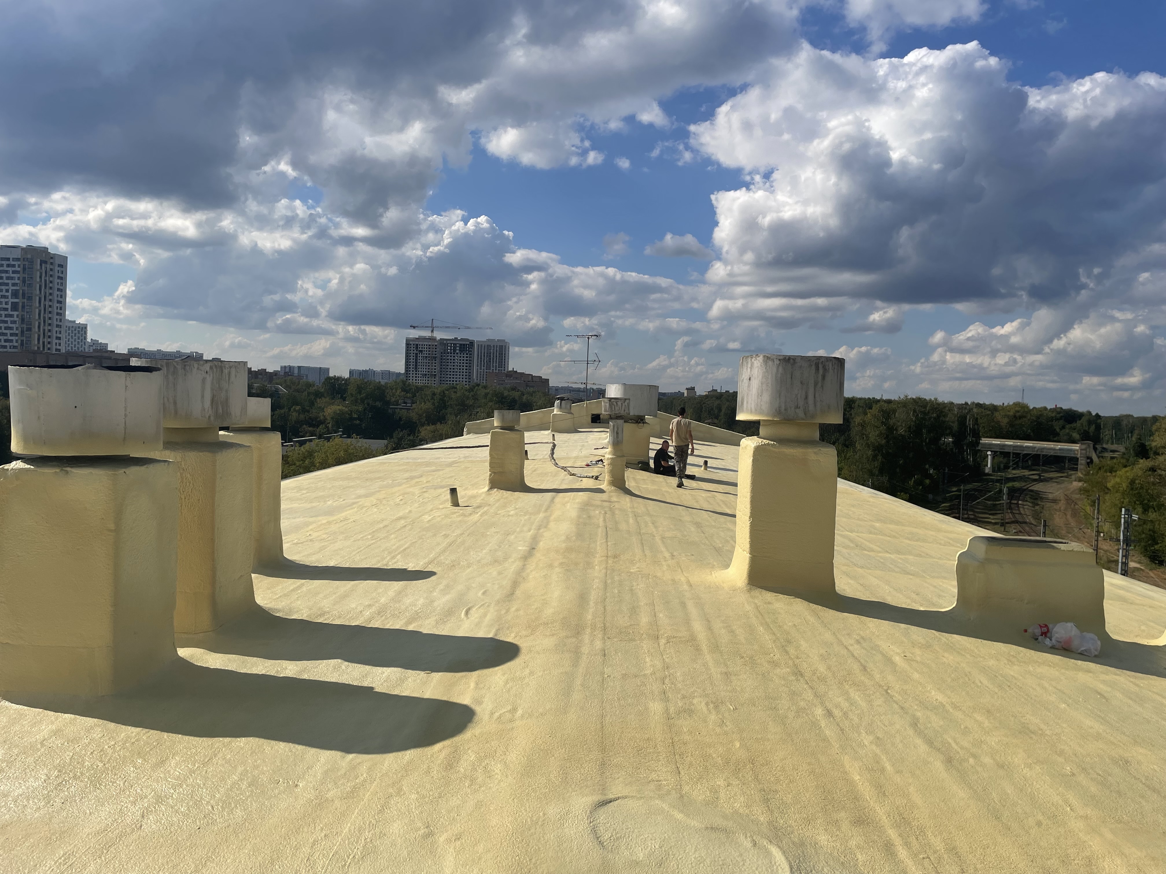 Утепление кровли пенополиуретаном